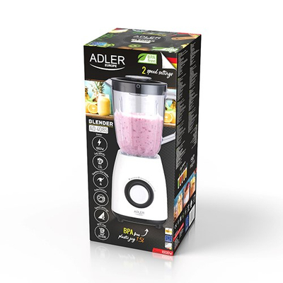 Blender Adler AD 4085, 1000W, 1.5L, i bardhë