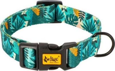 Qafore për qen Dingo Adjustable Collar Monstera 2, 45cm, me motiv Monstera