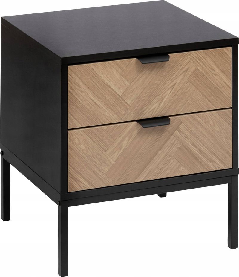 Raft metalik Non Cabinet Loft Chevrons, 50 x 40 x 45 cm, deri 30 kg, i zi