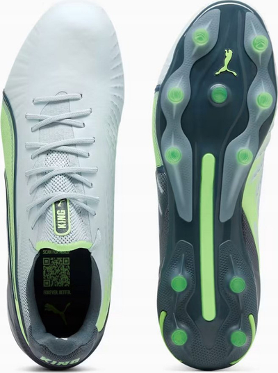 Kопачки за фудбал Puma King Ultimate Launch, сува трева, за возрасни, сиви