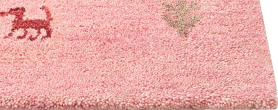Tapet leshi YULAFI Wool Gabbeh, 80 x 150 cm, rozë