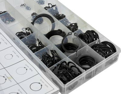 Сет држачки прстени GEKO R1-R19, 300 парчиња, дијаметар 3-32 mm