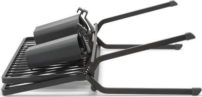 Tharëse enësh e palosshme Brabantia Folding Dish Rack Large, plastike, gri e errët