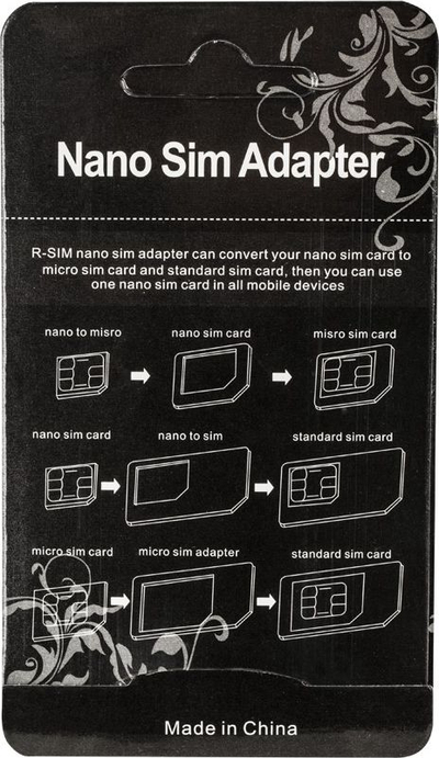 Адаптер Nano SIM 3во1 M-Life GSM0517, за Micro и стандардна SIM, црн