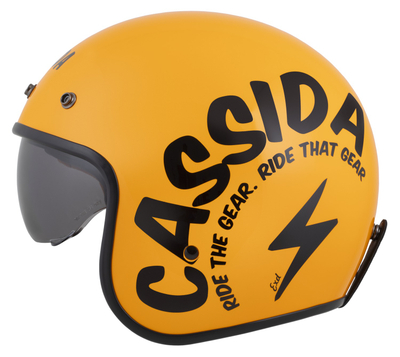 Helmetë moto CASSIDA Oxygen 2.0 Gear, diellore, ECE 22.06, S, verdhë e zezë