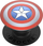 Mbajtës telefoni PopSockets PopGrip Marvel Captain America Shield, enamel, shumëngjyrësh