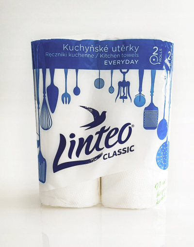 Letër kuzhine LINTEO Classic, 2 shtresa, 2x9.3 m, e bardhë