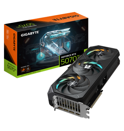 Kartë grafike GIGABYTE GeForce RTX 5070 Ti GAMING 16G, 16GB GDDR7, PCI Express 5.0, e zezë