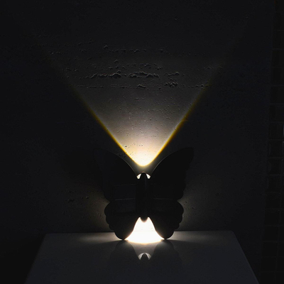 Lampë muri diellore Saska Garden Butterfly 2LED, IP44, ngjyrë e shumëngjyrshme