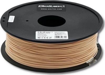 Filament 3D Qoltec Professional PLA PRO, 1.75mm, 1kg, ngjyrë lëkure