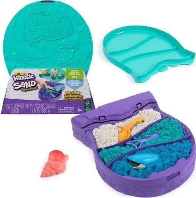 Set lodre Kinetic Sand Project Planet Deep Sea, 680g rere per loje, vegla krijesa deti, shumengjyrshe