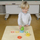 Lodër edukative Masterkidz Montessori për mësim numrash, ngjyrash e madhësish, sorter druri me disqe shumëngjyrëshe