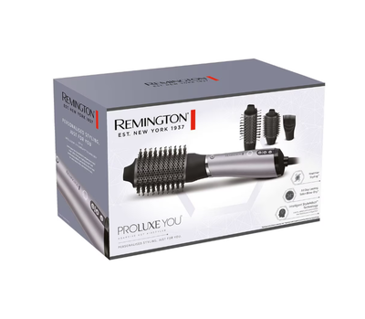 Furçë e nxehtë Remington PROluxe You AS9880, 3 koka, veshje qeramike diamond, e bardhë