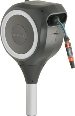 Bobinë kopshti me zorrë Gardena RollUp S 18606-20, 15 m, rrotullim 360°, gri