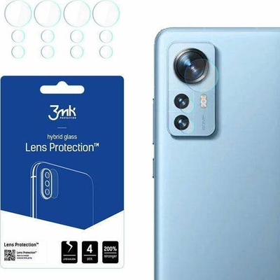 Xham mbrojtës 3MK për lente të kamerës së Xiaomi 12 / 12X, 4 copë