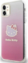 Mbulesë telefoni Hello Kitty HKHCN61HDGKEP, për iPhone 11 XR 6.1", hardcase TPU, rozë me gradient