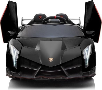 Makinë elektrike lodër Lamborghini Veneno, 2 ulëse, për kalamaj, e zezë
