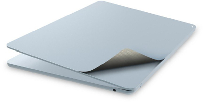 Mbulesë ngjitëse JCPal MacGuard për MacBook Air 13\" M2 M3 M4, set me 2 pjesë, Sky Blue