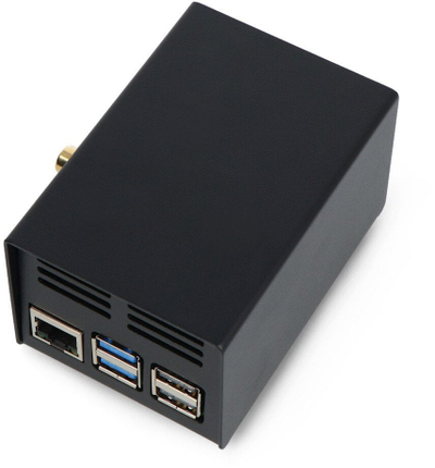 Метално куќиште HiFiBerry Steel Case, за Raspberry Pi 5, за плочи AMP Digi DAC, сиво