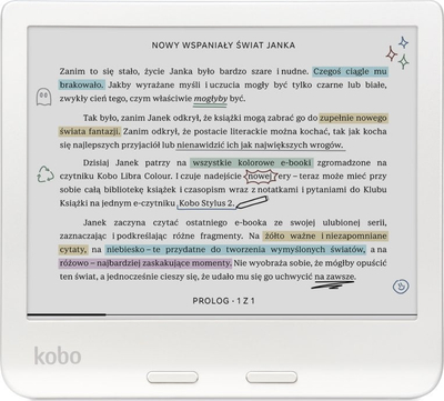 Kobo Libra Colour eReader, 7" E Ink Kaleido 3 дисплеј