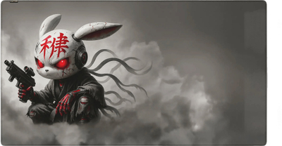 Mousepad gaming Hator Tonn Evo Angry Bunny, 3XL, gri