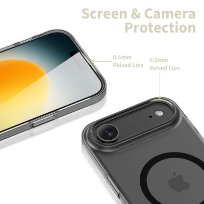 Maskë telefoni Tech-Protect MagFlex, MagSafe, për iPhone 17 Pro, matte, e zezë