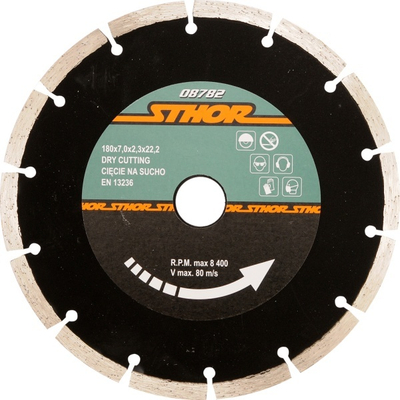 Disk diamanti i segmentum Sthor, 115 mm