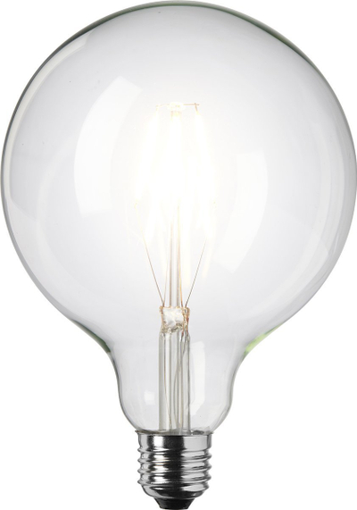 Llambë dekorative LED Nielsen Light E27 Globe, Ø12.5 cm, transparente