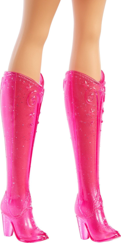 Kukull Barbie Unicorn Mattel, me flokë rozë ombre, me gjonxhe unicorn, shumëngjyrëshe