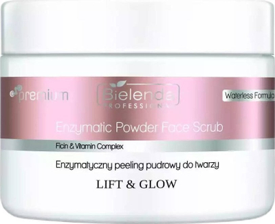 Peeling pluhur për fytyrë Bielenda Professional Lift &amp; Glow, enzimatik, 100g
