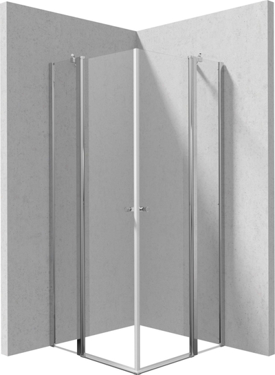 Kabinë dushi Deante Square KKN0U09U09, 90x90 cm, xham 6 mm, krom