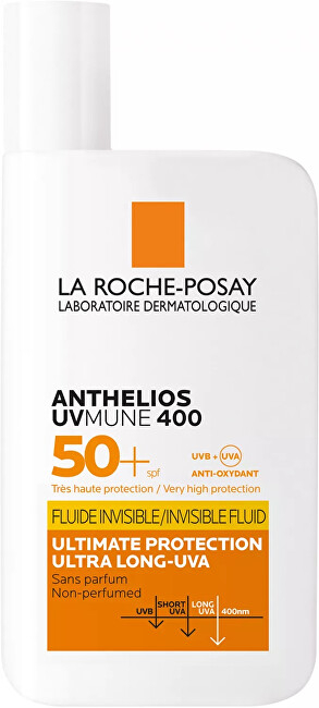 Lëng mbrojtës ndaj diellit për fytyrë La Roche Posay Fluid SPF 50+ Anthelios UVMune 400, 50 ml
