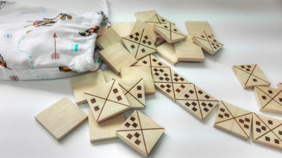 Loja me letra Buu Quadrados Square Domino, për kalamaj dhe të rritur, shumëngjyrëshe