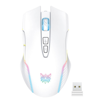 Maus gaming ONIKUMA CW905, pa kabllo, RGB, i bardhë