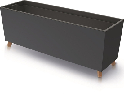 Кутија за цвеќе Prosperplast URBI CASE N, 77 cm, со внатрешен сад, антрацит