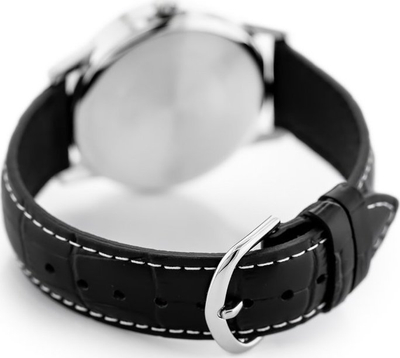 Ora burrash Casio MTP1303L 7BV, quartz, rrip lëkure, e zezë