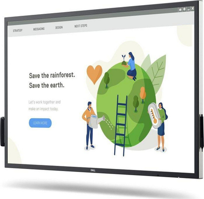 Monitor Dell C5522QT, 54.6", UHD 4K, i zi / argjendtë