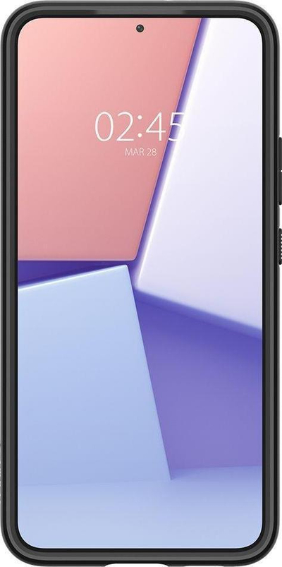Maskë telefoni Spigen Ultra Hybrid për Galaxy S22, transparente, që e mbron nga rëniet, e zezë