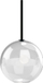 Abazhuri xhami Nowodvorski Cameleon Sphere M, sferik, 20cm, transparent
