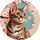 Set pikture me numra KHO, Charming Kitten, kanavacë rrethore 39 cm, 24 ngjyra