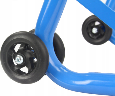 Stendë motori Mar Pol Motorcycle Stand 680kg, mban deri 680kg, me rrota, blu