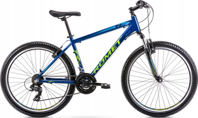 Biçikletë malore Romet Rambler R6.0, 26", 21 marshe, blu lime