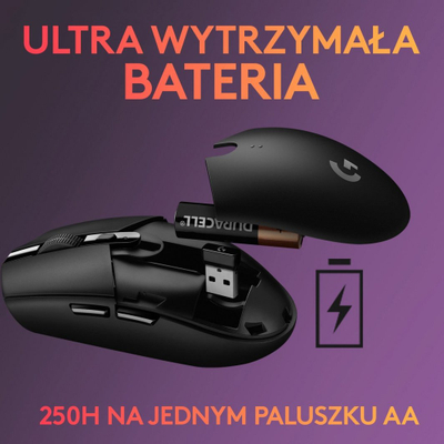Mayc Logitech G305 LIGHTSPEED, Gaming, RF Wireless, црно