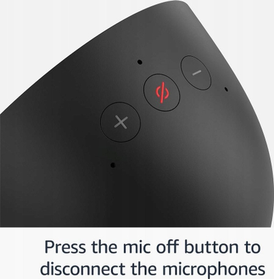 Orë zile smart Amazon Echo Spot, ekran me Alexa, zë i fortë e i pastër, e zezë