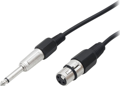 Kabllo audio XLR në Jack 6.3 mm, 5 m, e zezë
