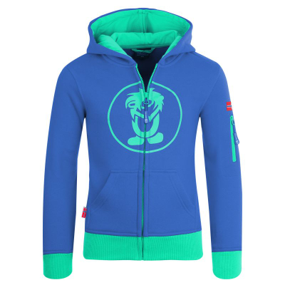 Дуксер со капуљача за деца TrollKids Sortland Jacket Jr, памук со полиестер