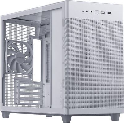 Kasë Asus Prime AP201 Tempered Glass, Mini Tower
