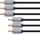 Kabllo audio-video Kruger&amp;Matz KM0307, RCA x3 në RCA x3, 1.8m, gri