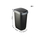 Kosh plehrash Rotho Swing Bin Twist, 25L, kapak lëkundës, i zi argjend i errët