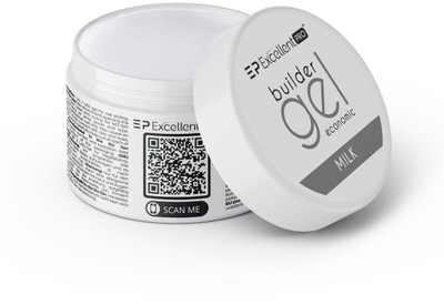 Xhel për ndërtim thonjsh Excellent Pro Builder Gel Economic, 15g, ngjyrë qumështi